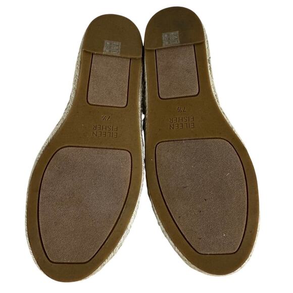 Eileen Fisher Live Slip On Espadrill Black Flats Women's Sz 7.5 New Without Box - Picture 7 of 8